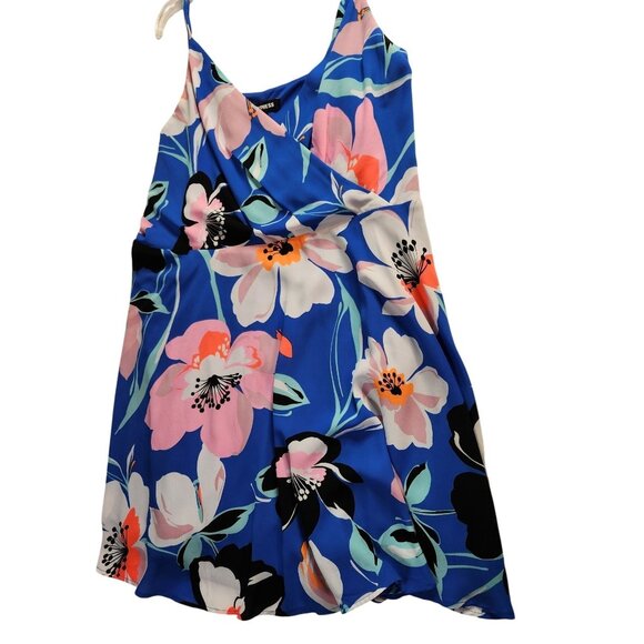 Express Dresses & Skirts - Sleeveless Dress Floral Print Express XL Tropical Vacation Babydoll cottagecore